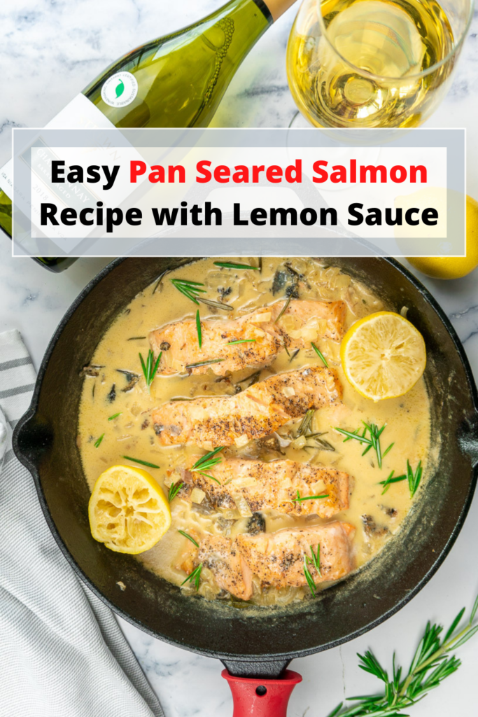 Pan Seared Salmon with Lemon Parmesan Sauce - Awww Licious