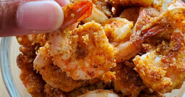 Low Carb Fried Shrimp - awwwlicious.com